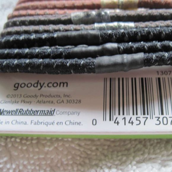 10 Goody Stay Put Slide Proof Elastic Hair Bands - Picture 5 of 7